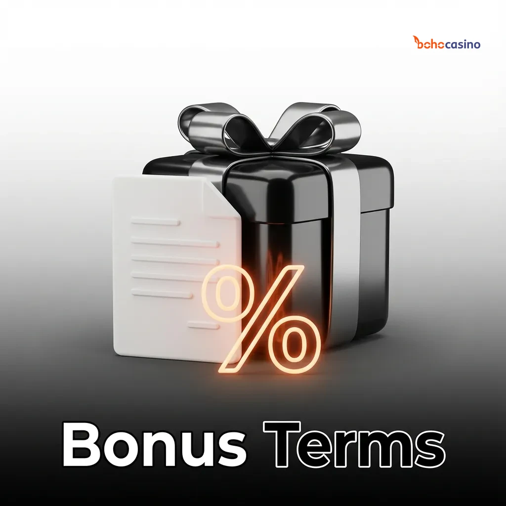 Illustrated “Bonus Terms” guide explaining Australian casino bonus rules, wagering, limits, expiry, and ID checks